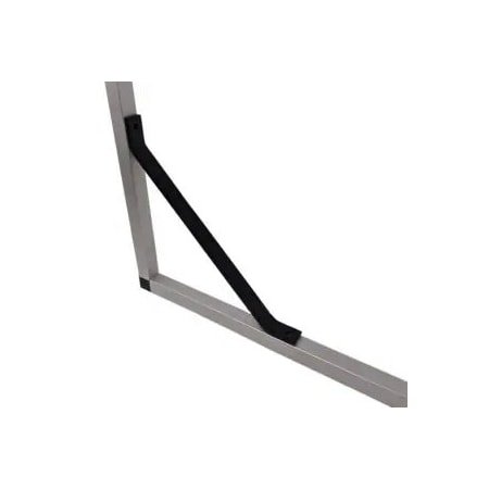 Eztube Steel Support Brace for Right-Angles  Black 100-200 BK